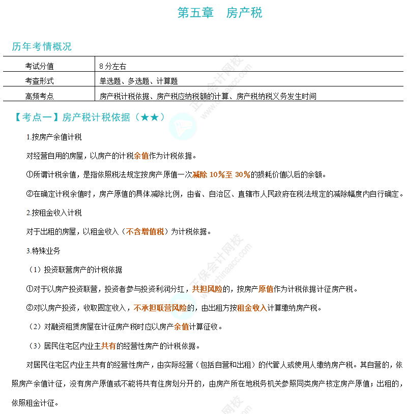 第五章 房产税